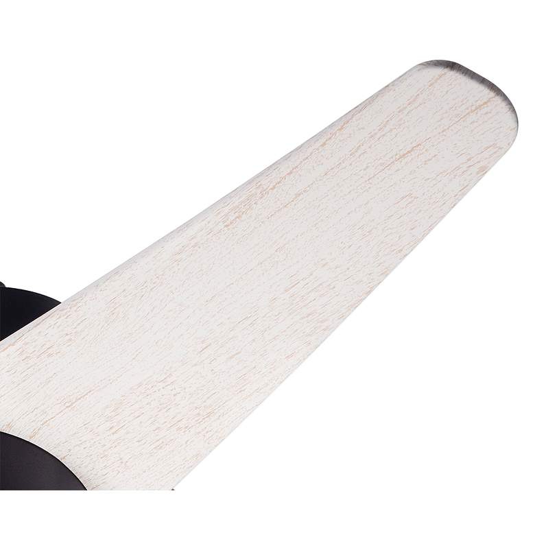Image 4 48" Modern Fan Velo DC Dark Bronze Whitewash Damp Fan with Remote more views