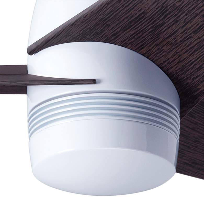 Image 2 48" Modern Fan Velo DC Gloss White and Ebony Hugger Fan with Remote more views