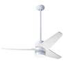 48" Modern Fan Velo DC Gloss White and Whitewash Fan with Remote