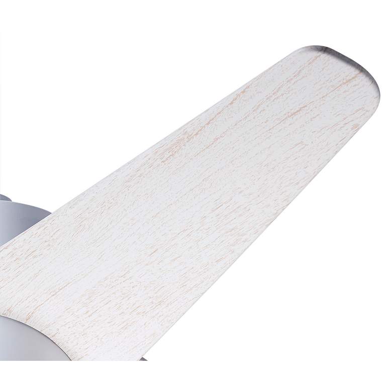Image 4 48" Modern Fan Velo DC Gloss White and Whitewash Fan with Remote more views