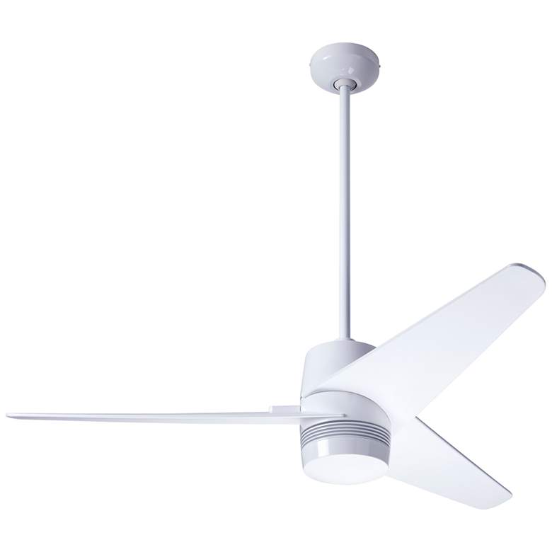 Image 2 48 inch Modern Fan Velo DC Gloss White Ceiling Fan with Remote