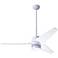 48" Modern Fan Velo DC Gloss White Ceiling Fan with Remote