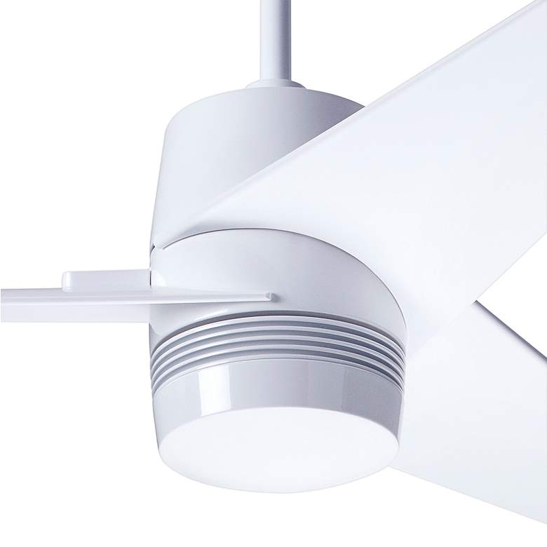 Image 3 48" Modern Fan Velo DC Gloss White Ceiling Fan with Remote more views