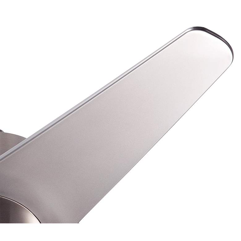 Image 4 48" Modern Fan Velo DC Nickel Damp Rated Ceiling Fan with Remote more views