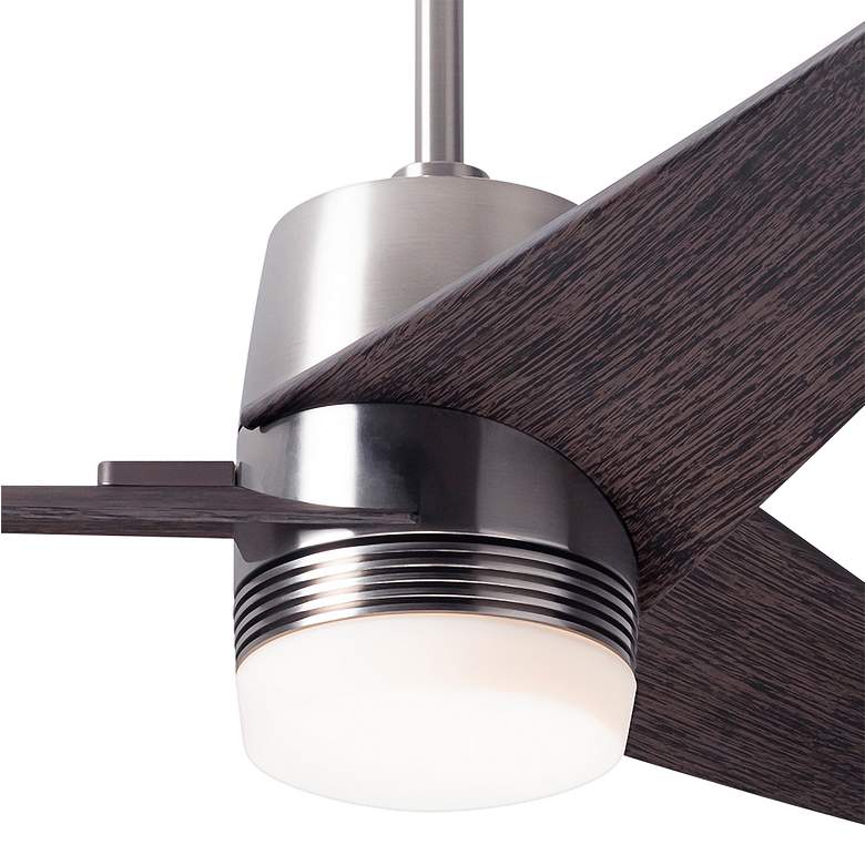 Image 3 48 inch Modern Fan Velo DC Nickel Ebony LED Damp Ceiling Fan with Remote more views