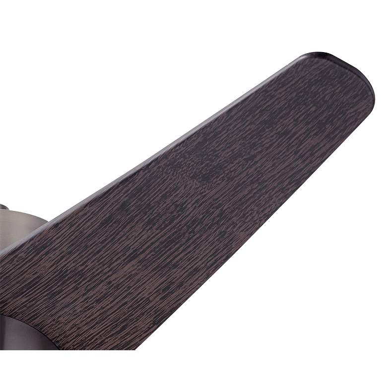 Image 4 48" Modern Fan Velo DC Nickel Ebony LED Damp Ceiling Fan with Remote more views