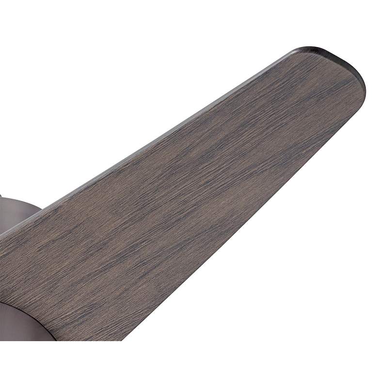Image 4 48" Modern Fan Velo DC Nickel Graywash LED Damp Rated Fan with Remote more views