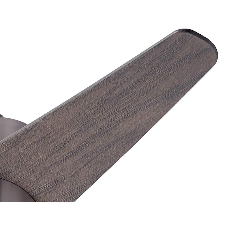 Image 4 48" Modern Fan Velo Nickel and Gray Damp Rated Ceiling Fan with Remote more views