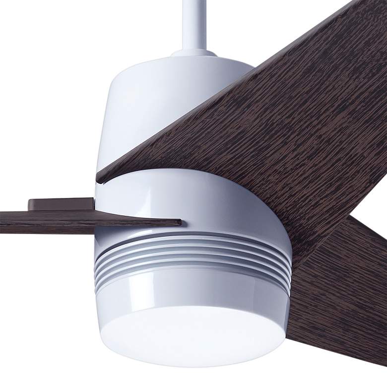 Image 3 48" Modern Fan Velo White Ebony Damp Rated Ceiling Fan with Remote more views