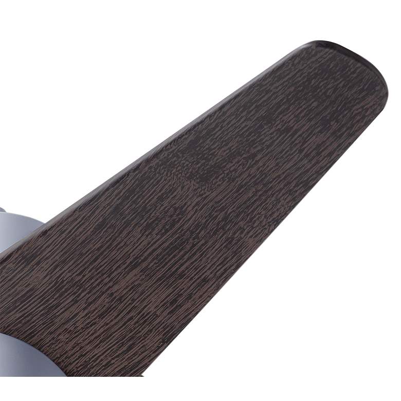 Image 4 48" Modern Fan Velo White Ebony Damp Rated LED Ceiling Fan with Remote more views