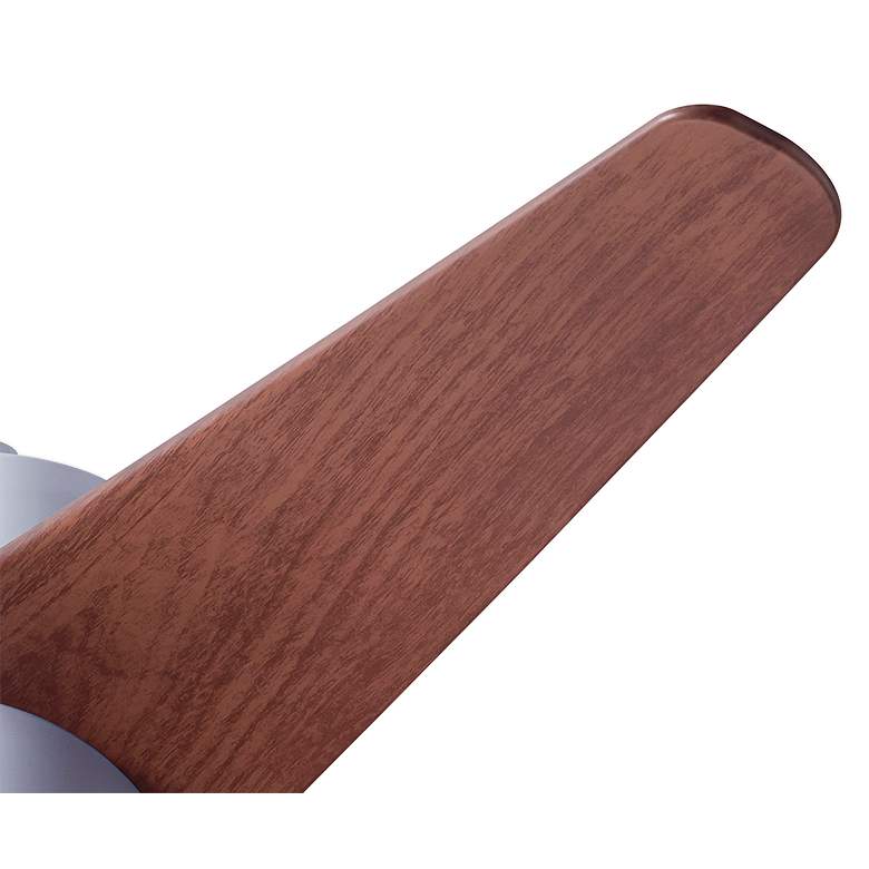 Image 4 48" Modern Fan Velo White Mahogany Modern Damp Rated Fan with Remote more views