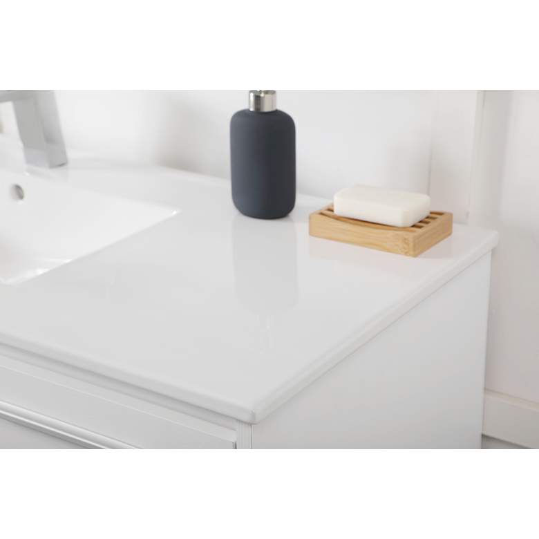 Image 6 48 Inch Single Bathroom Floating Vanity In White more views