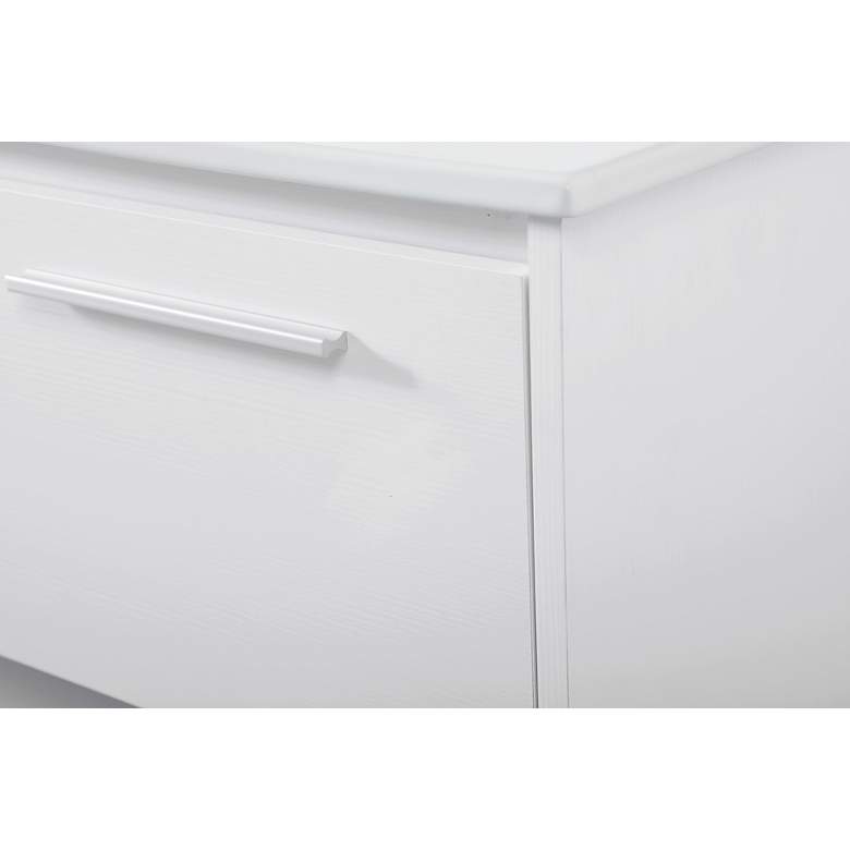 Image 7 48 Inch Single Bathroom Floating Vanity In White more views