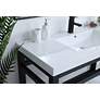 Thumbnail3 of 48 Inch Single Bathroom Metal Vanity In Black more views