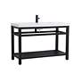 Thumbnail4 of 48 Inch Single Bathroom Metal Vanity In Black more views