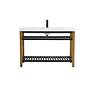 Thumbnail2 of 48 Inch Single Bathroom Metal Vanity In Golden Black more views