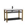 Thumbnail4 of 48 Inch Single Bathroom Metal Vanity In Golden Black more views