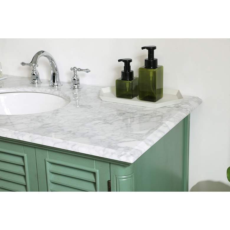Image 6 48 Inch Single Bathroom Vanity In Vintage Mint more views