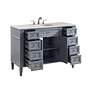 4_48 Inch Single Bathroom Vanity Set, Grey more views