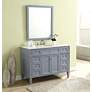 6_48 Inch Single Bathroom Vanity Set, Grey more views