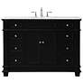 2_48 Inch Single Bathroom Vanity Set In Black
