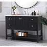 Thumbnail3 of 48 Inch Single Bathroom Vanity Set In Black more views