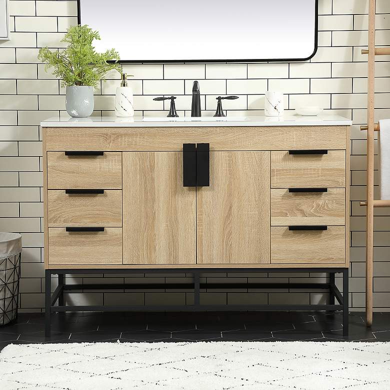 Image 1 48 Inch Single Bathroom Vanity