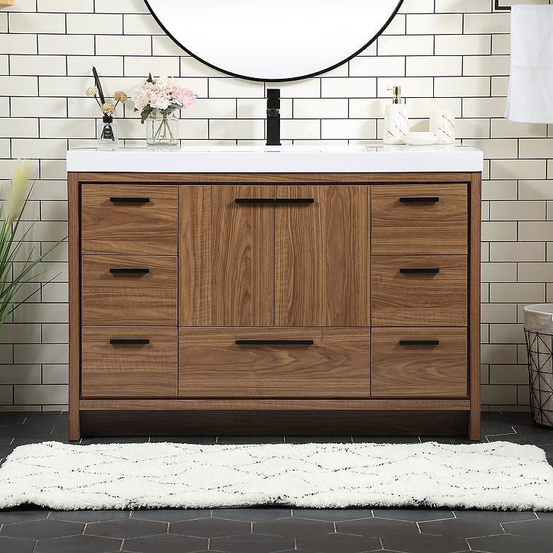 Image 1 48 Inch Single Bathroom Vanity