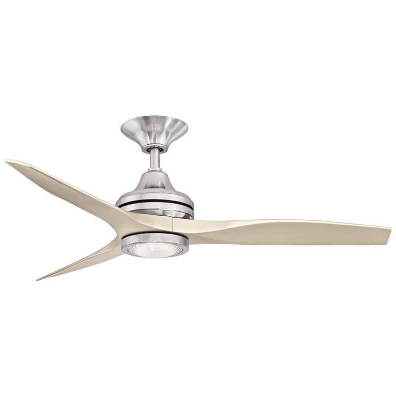 48&quot; Spitfire Brushed Nickel LED Damp Ceiling Fan
