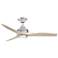 48" Spitfire Brushed Nickel LED Damp Ceiling Fan