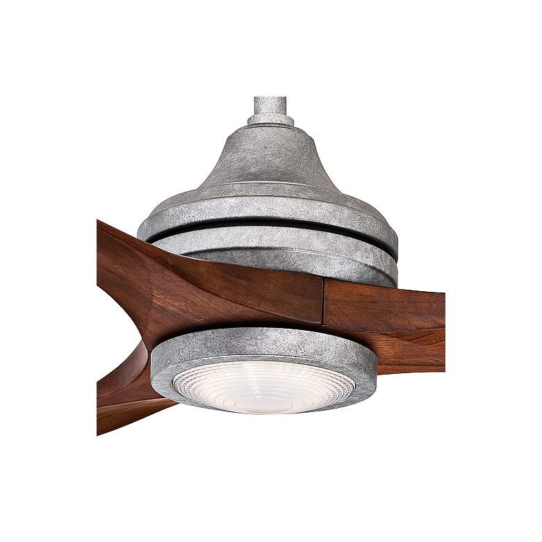 Image 3 48" Spitfire Galvanized LED Damp Ceiling Fan more views