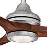 48" Spitfire Galvanized LED Damp Ceiling Fan