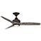 48" Spitfire Matte Greige LED Damp Ceiling Fan with Remote