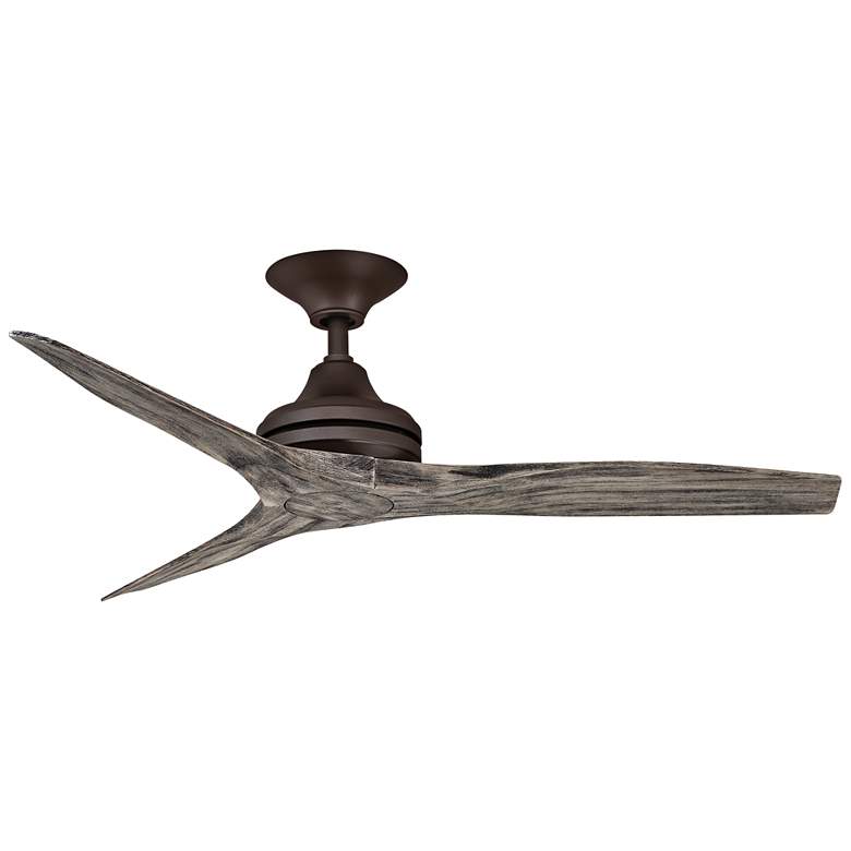 Image 4 48 inch Spitfire Matte Greige LED Damp Ceiling Fan with Remote more views
