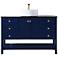 48 Inch Vessel Sink Bathroom Vanity In Blue