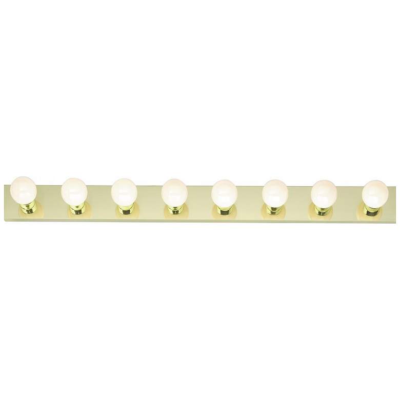 Image 1 48" Wide Polished Brass 8 Light Vanity Strip