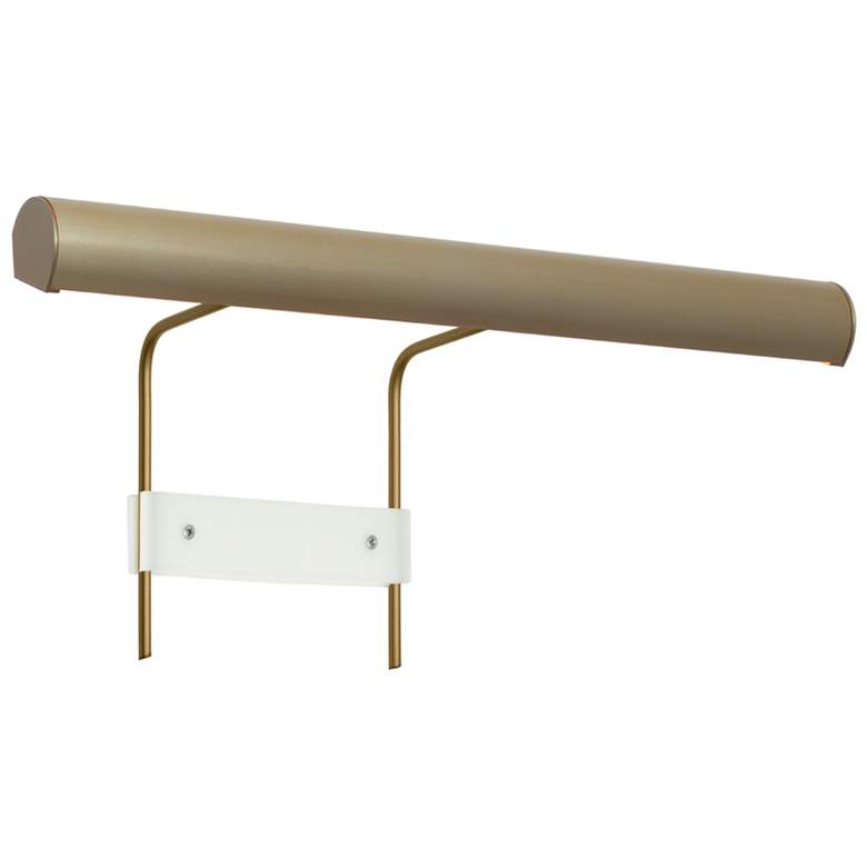 Image 1 48"W Brushed Brass Round Profile Standard 2700K 120V Dimmable LED Art