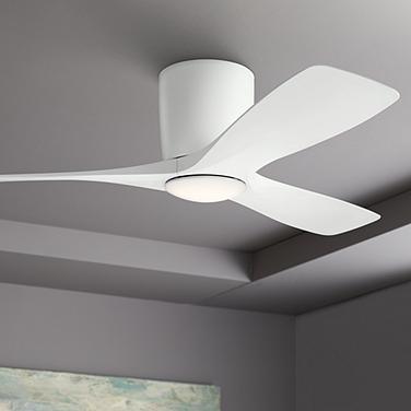 48" Kichler Volos Matte White LED Ceiling Fan