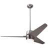 48" Modern Fan Velo DC Nickel Graywash LED Damp Rated Fan with Remote