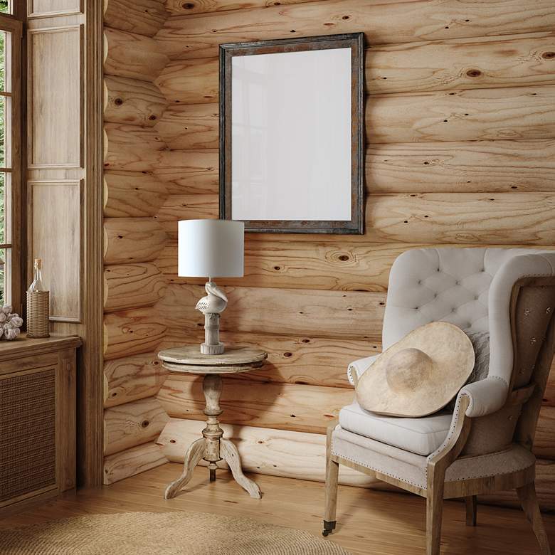 Image 1 Simple Designs 17 1/4" High Beige Pelican Accent Table Lamp in scene