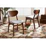 Thumbnail1 of Baxton Studio Katya Gray Fabric Dining Chairs Set of 2 in scene