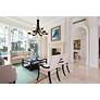 1_Willow 31 1/4" Wide Matte Black 9-Light 2-Tier Chandelier in scene
