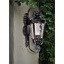Casa Marseille 31" High Black Traditional Large Outdoor Wall Light in scene