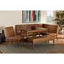 1_Riordan Tan Faux Leather 5-Piece Dining Nook Set in scene