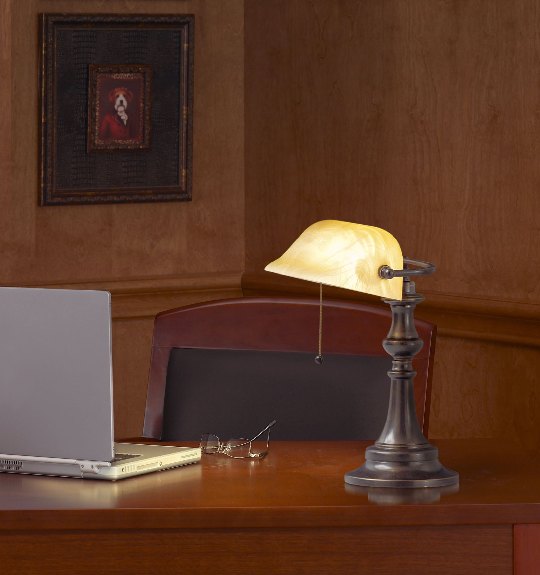 Office Desk Lighting With A Classic Banker's Desk Lamp. | Lamps Plus