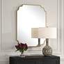 1_Uttermost Lennyn Antique Gold 30" x 40" Wall Mirror in scene