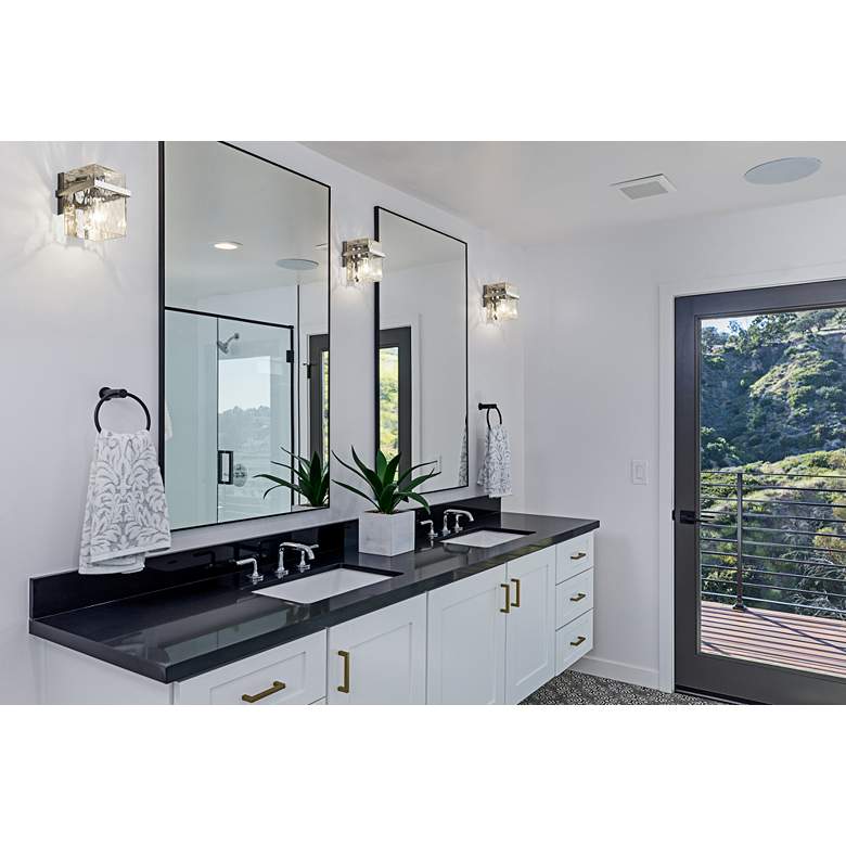 Image 1 Bennington 7" High Chrome Wall Sconce in scene