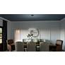 1_Quoizel Graves 20" Wide Matte Black LED Ring Pendant Light in scene