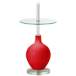 Bright Red Ovo Tray Table Floor Lamp