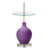Passionate Purple Ovo Tray Table Floor Lamp
